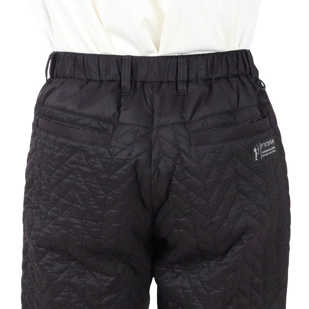 フィドラ（FIDRA）（メンズ）ゴルフウェア 中綿 ヘリンボーンキルトイージーパンツ FV5STD18 BLK