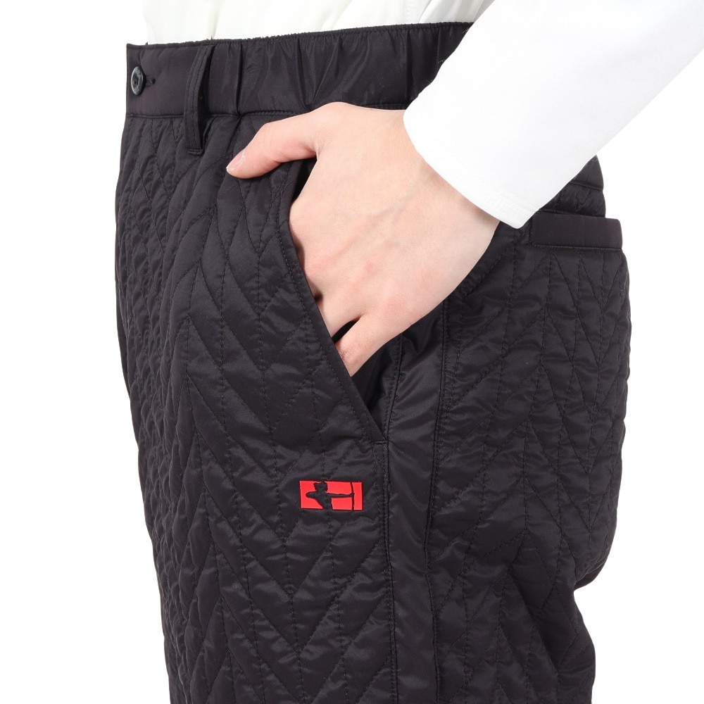 フィドラ（FIDRA）（メンズ）ゴルフウェア 中綿 ヘリンボーンキルトイージーパンツ FV5STD18 BLK