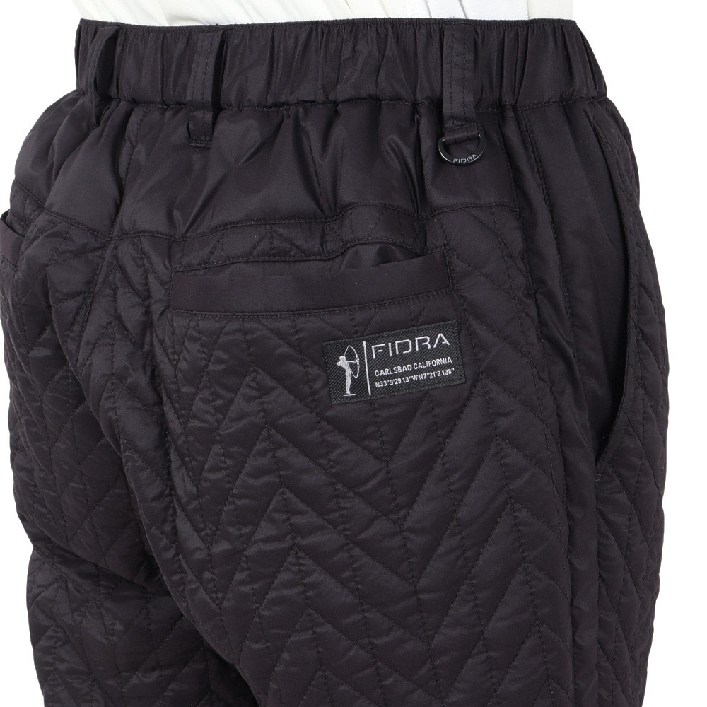 フィドラ（FIDRA）（メンズ）ゴルフウェア 中綿 ヘリンボーンキルトイージーパンツ FV5STD18 BLK