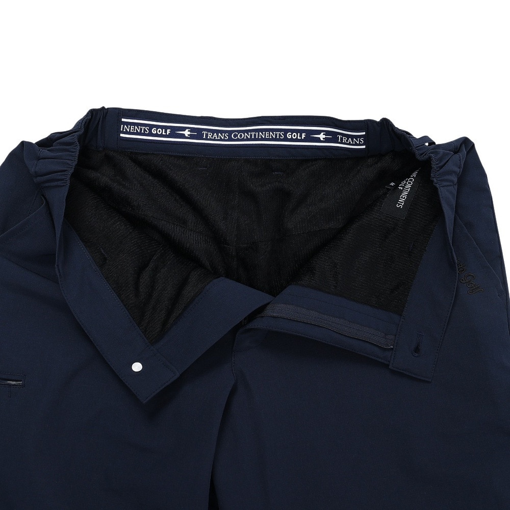 トランスコンチネンツ（TRANS CONTINENTS）（メンズ）ゴルフウェア 裏メッシュ 起毛 防風 パンツ X24AW03T-NV