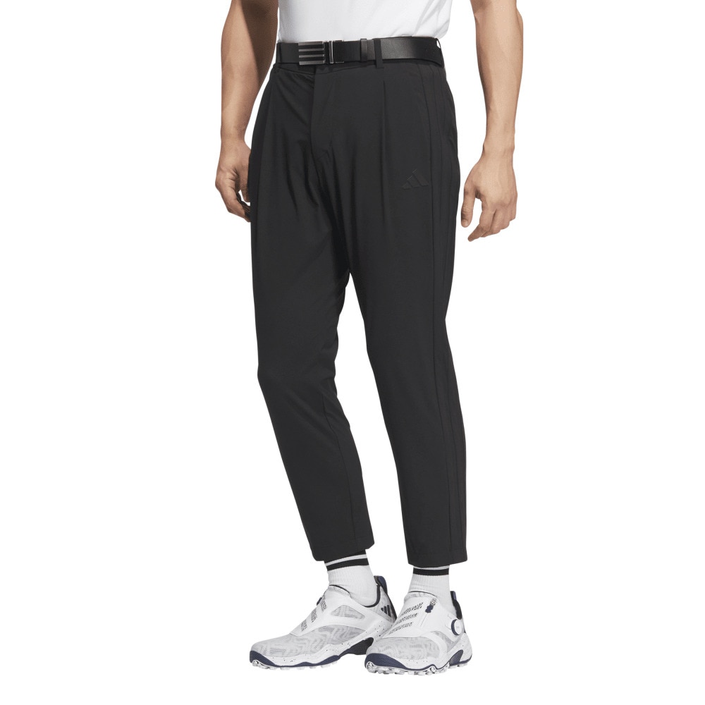 アディダス（adidas）（メンズ）ゴルフウェア EX stretch active スリーストライプス ワイドアンクルパンツ KVH16-JF6308BLK