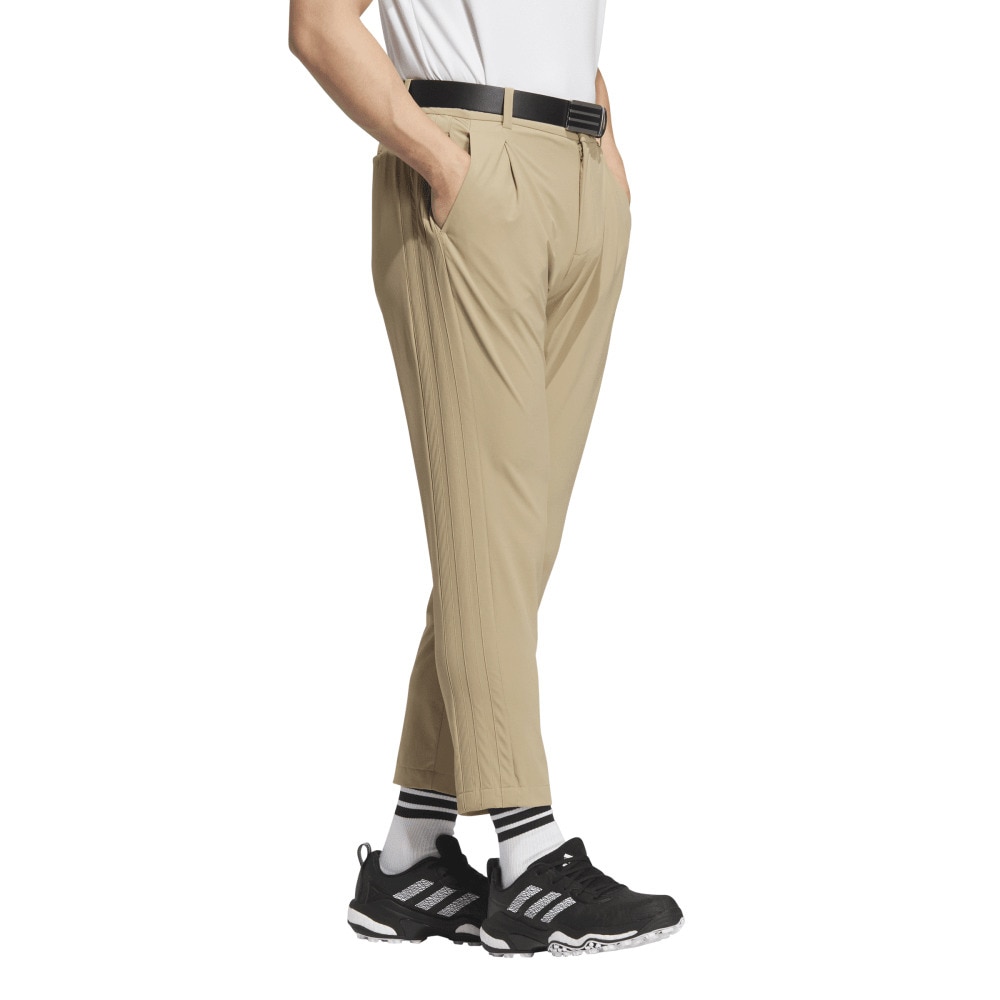アディダス（adidas）（メンズ）ゴルフウェア EX stretch active スリーストライプス ワイドアンクルパンツ KVH16-JF6309BRN