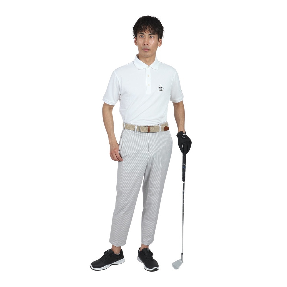 マンシングウエア（MUNSING WEAR）（メンズ）ゴルフウェア 吸汗 ウエストフリー 9分丈パンツ MG5SLP83M GY00