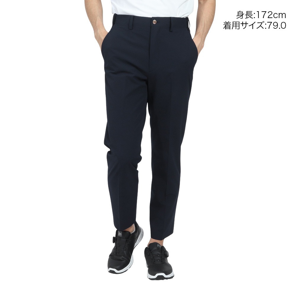 マンシングウエア（MUNSING WEAR）（メンズ）ゴルフウェア 吸汗 ウエストフリー 9分丈パンツ MG5SLP83M NVNV