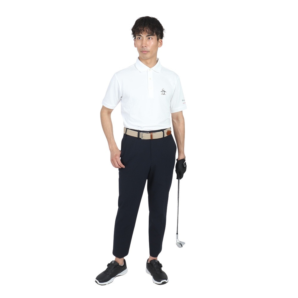 マンシングウエア（MUNSING WEAR）（メンズ）ゴルフウェア 吸汗 ウエストフリー 9分丈パンツ MG5SLP83M NVNV