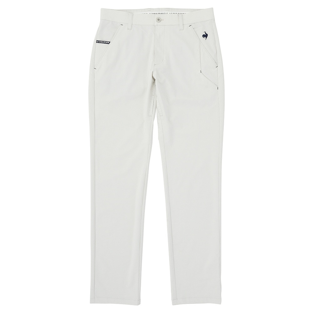 ルコックスポルティフ（lecoqsportif）（メンズ）ゴルフウェア 遮熱 ストレッチフォーサー ギンガムチェックパンツ LG5SLP03M GY00