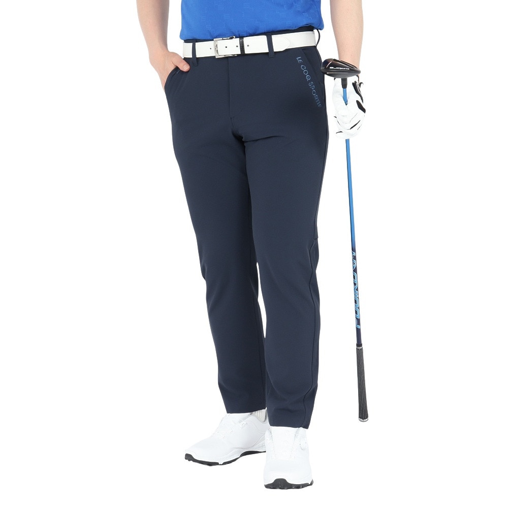 ルコックスポルティフ（lecoqsportif）（メンズ）ゴルフウェア 接触冷感 吸汗速乾 ベンチレーションロングパンツ LG5SLP54M NV00