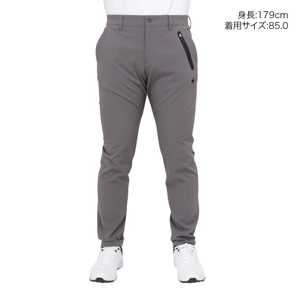ルコックスポルティフ（lecoqsportif）（メンズ）ゴルフウェア ストレッチフォーサー 裏起毛ツイルパンツ LG4FLP03M GY00