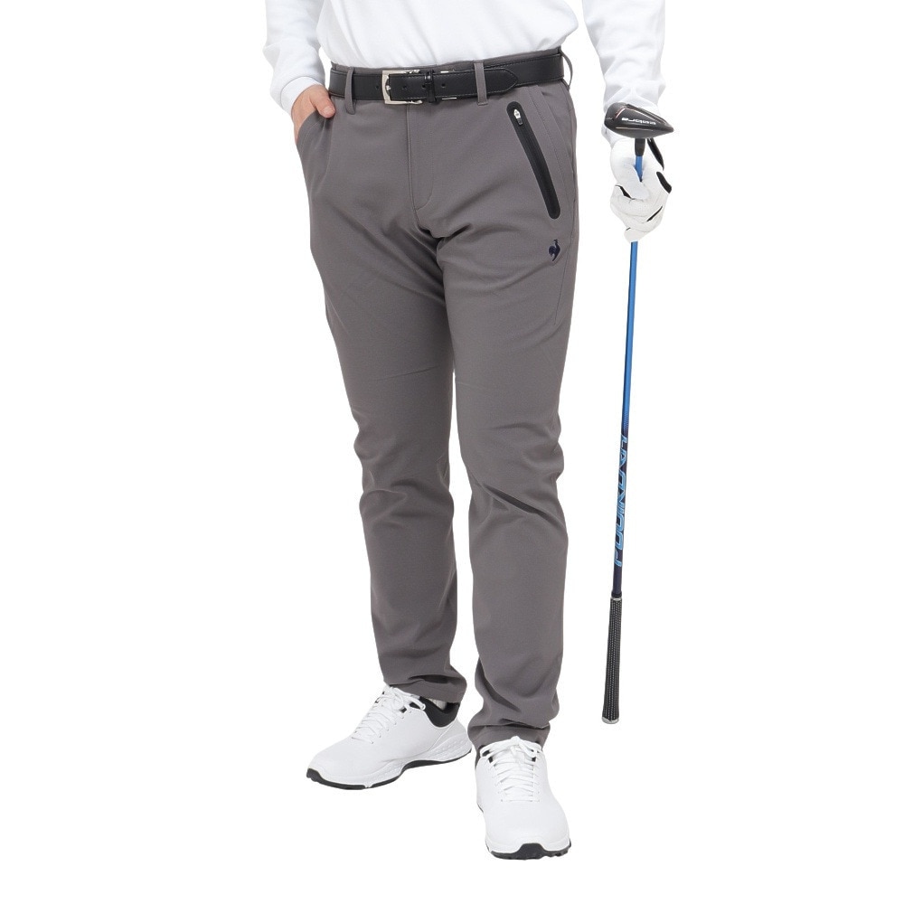 ルコックスポルティフ（lecoqsportif）（メンズ）ゴルフウェア ストレッチフォーサー 裏起毛ツイルパンツ LG4FLP03M GY00