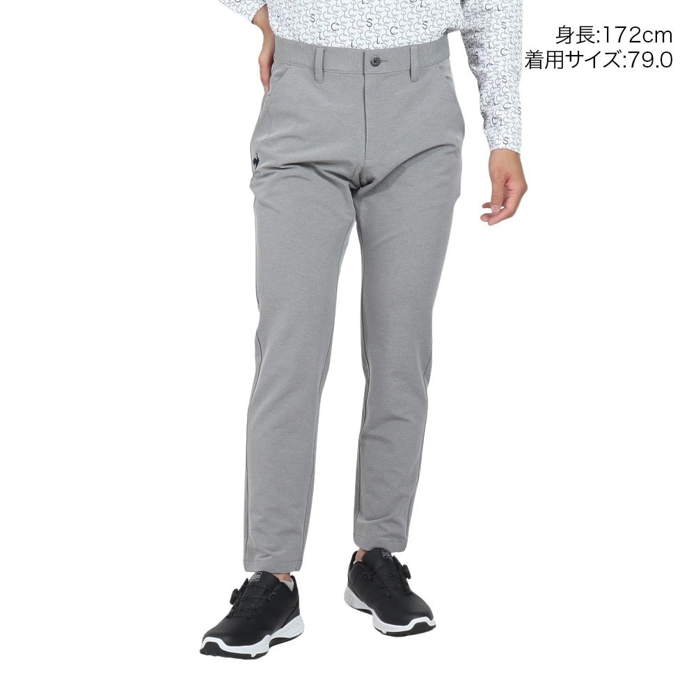 ルコックスポルティフ（lecoqsportif）（メンズ）ゴルフウェア 吸水 ストレッチフォーサー 9分丈 テーパードパンツ LG4FLP51M GY00