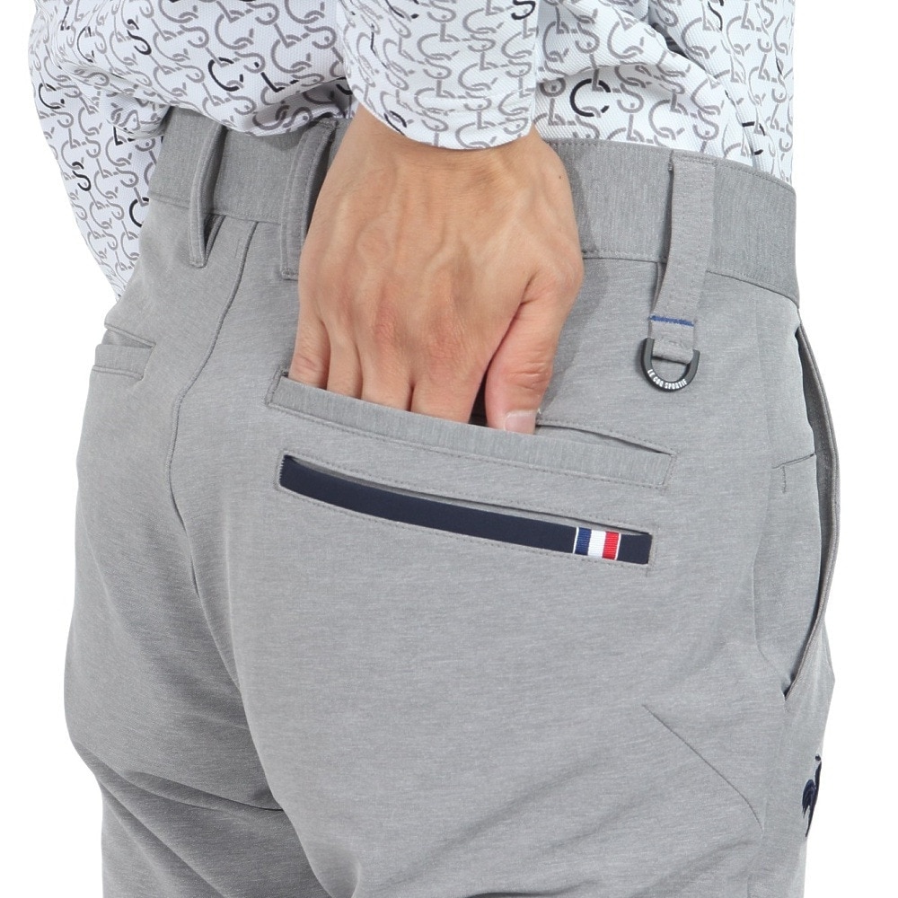 ルコックスポルティフ（lecoqsportif）（メンズ）ゴルフウェア 吸水 ストレッチフォーサー 9分丈 テーパードパンツ LG4FLP51M GY00