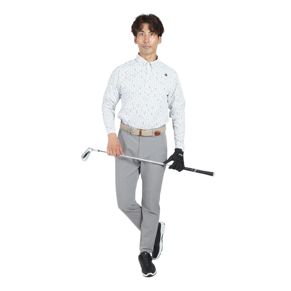 ルコックスポルティフ（lecoqsportif）（メンズ）ゴルフウェア 吸水 ストレッチフォーサー 9分丈 テーパードパンツ LG4FLP51M GY00
