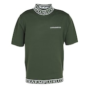(メンズ)ゴルフウェア カラーロゴ 半袖ニットTシャツ LAK-25001