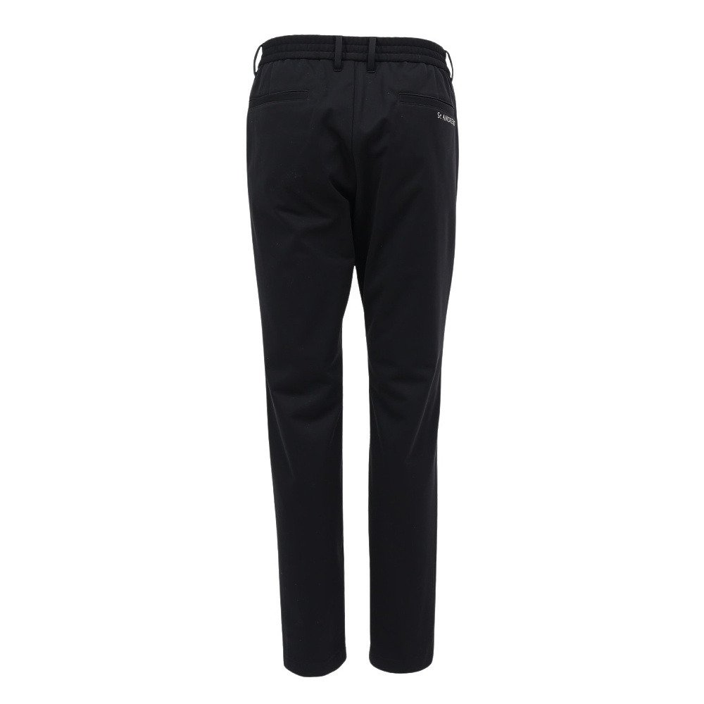 ST andrews ゴルフ パンツ ブラック ボンディング ストレッチ セントアンドリュース（ST.ANDREWS）（メンズ）ゴルフウェア 防風 ロゴ