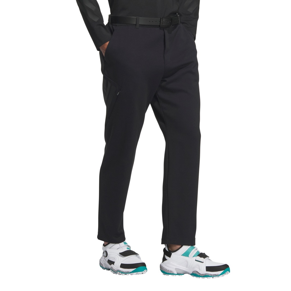 アディダス（adidas）（メンズ）ゴルフウェア ストレッチ ダブルニット ロングパンツ JUW84-JM9603 BLK