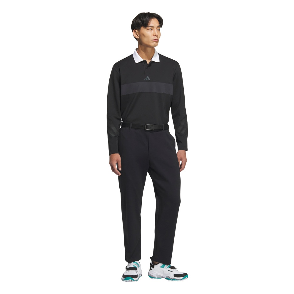 アディダス（adidas）（メンズ）ゴルフウェア ストレッチ ダブルニット ロングパンツ JUW84-JM9603 BLK