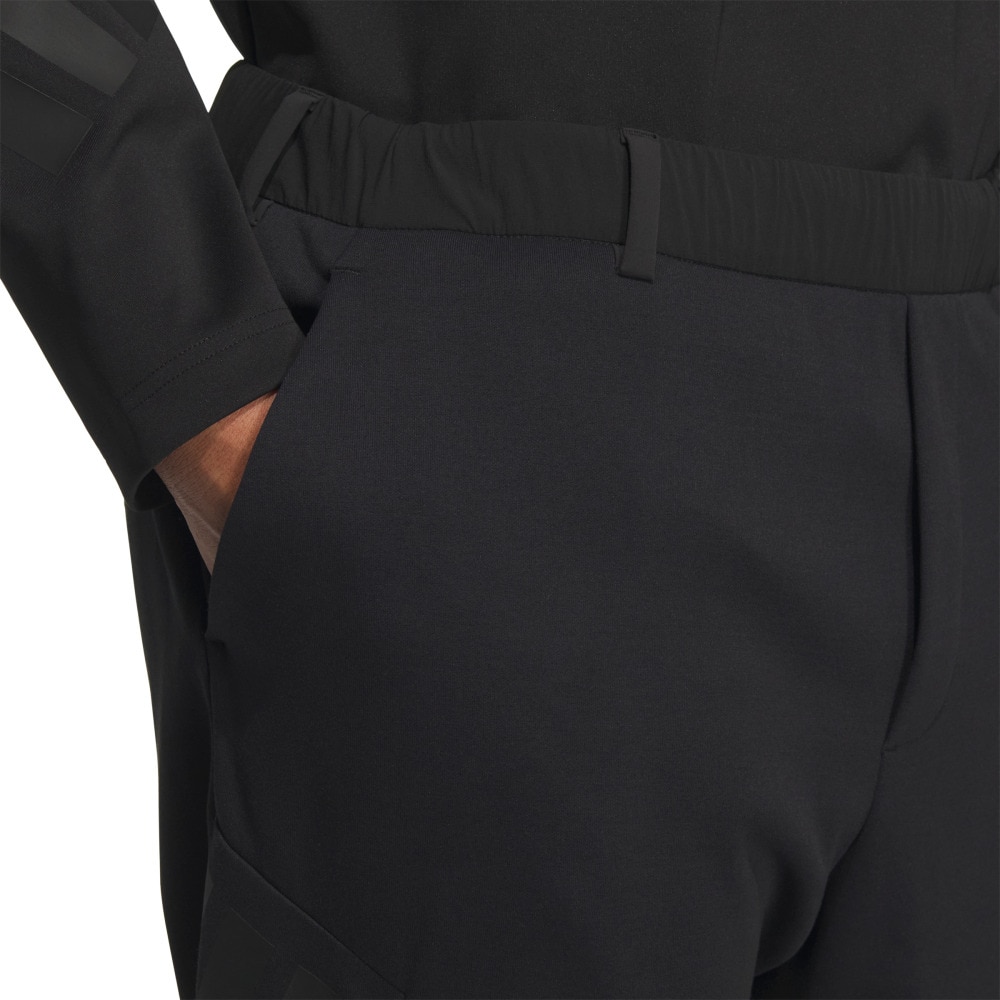アディダス（adidas）（メンズ）ゴルフウェア ストレッチ ダブルニット ロングパンツ JUW84-JM9603 BLK