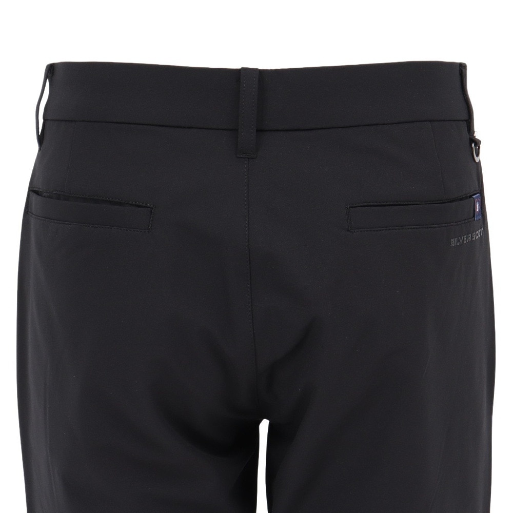 シルバースコット845（SILVERSCOTT845）（メンズ）ゴルフウェア TYPE4 ダブルフェイス スリムパンツ SS25FWP002 BLK