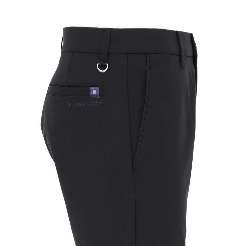 シルバースコット845（SILVERSCOTT845）（メンズ）ゴルフウェア TYPE4 ダブルフェイス スリムパンツ SS25FWP002 BLK