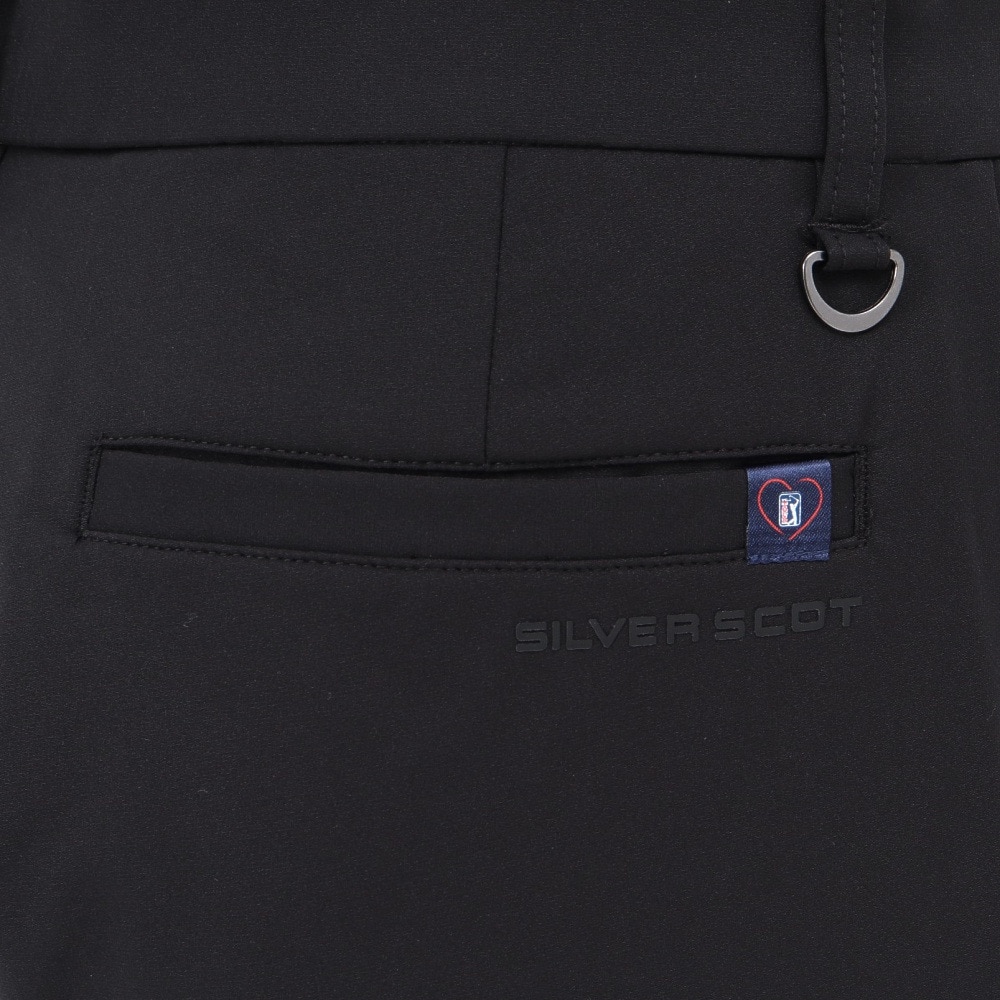シルバースコット845（SILVERSCOTT845）（メンズ）ゴルフウェア TYPE4 ダブルフェイス スリムパンツ SS25FWP002 BLK