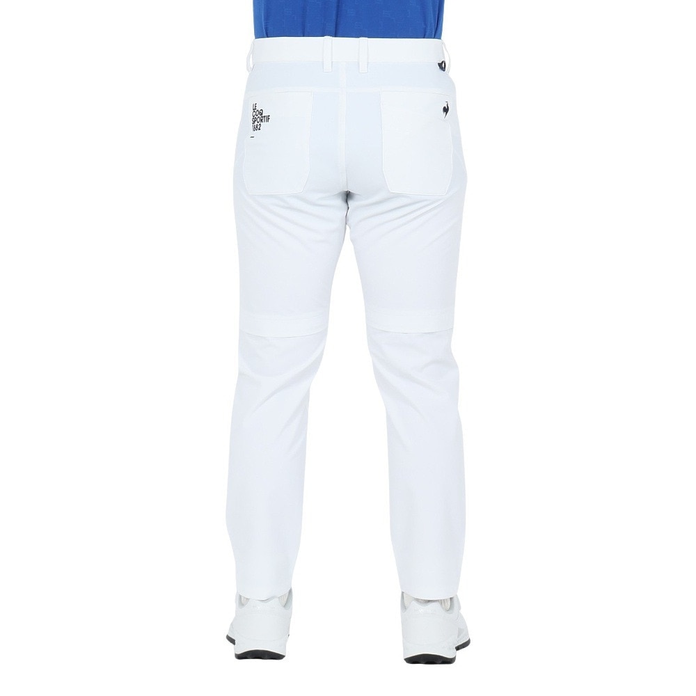 ルコックスポルティフ（lecoqsportif）（メンズ）ゴルフウェア 接触冷感 吸汗速乾 ベンチレーションロングパンツ LG5SLP54M WH00
