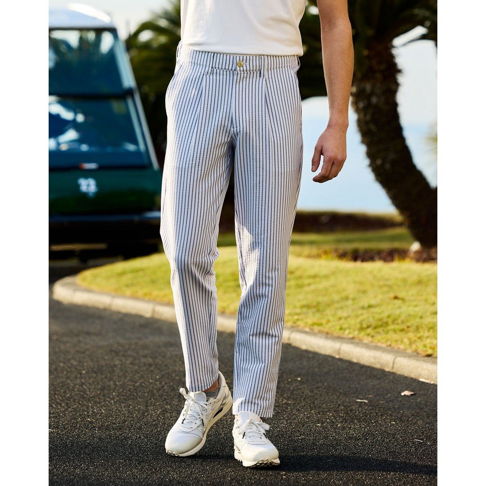 ROSASEN（ROSASEN）（メンズ）ゴルフウェア シアサッカー ロングパンツ 044-75312-26SS-091