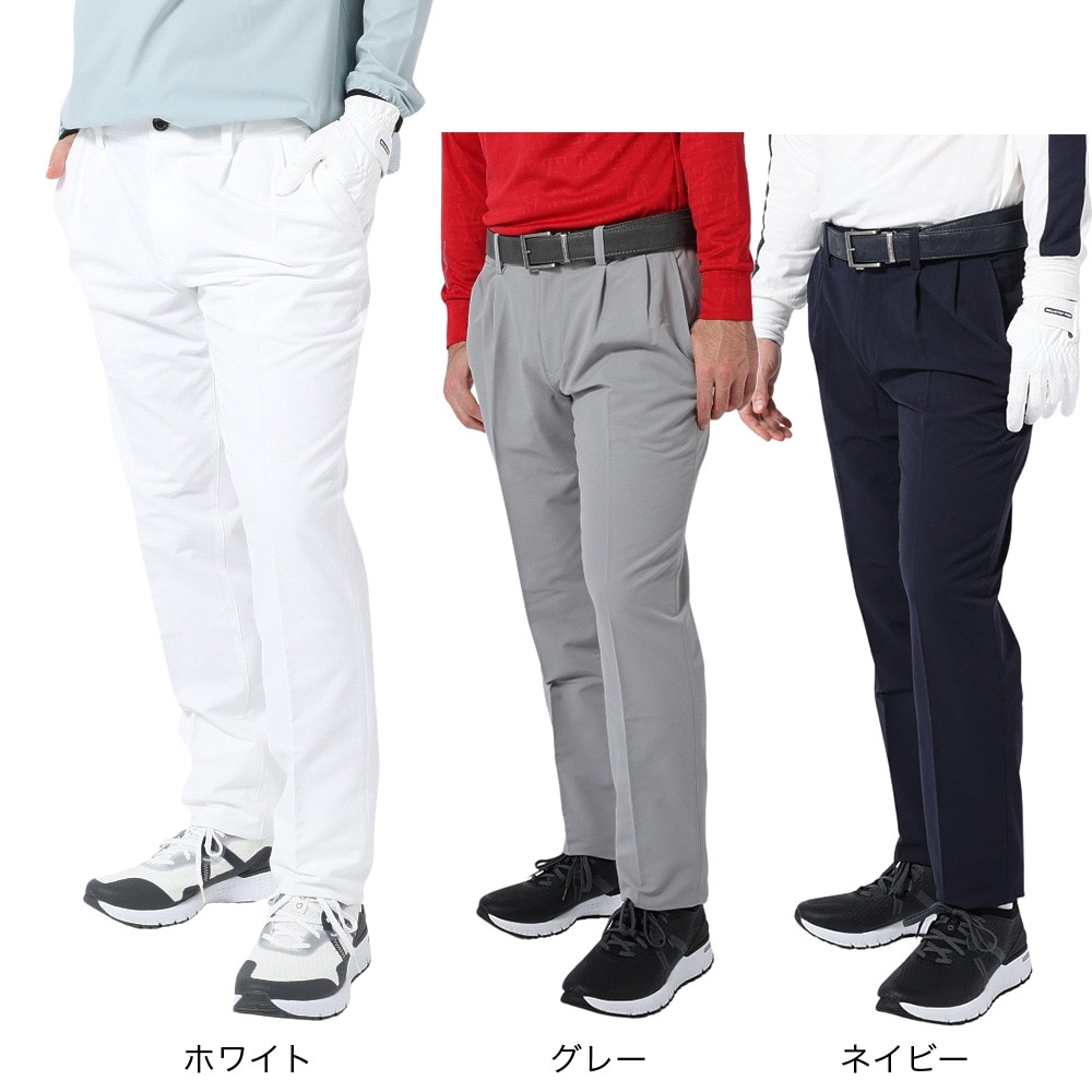 トミーアーマー（Tommy Armour）（メンズ）ゴルフウェア UV UPF50 軽量 ストレッチ 2タックパンツ TATF22S022172 NVY