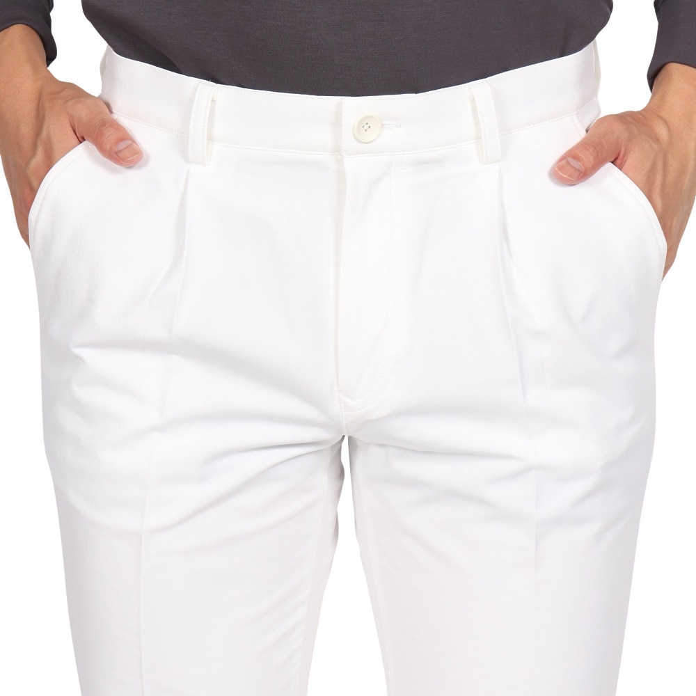 トミーアーマー（Tommy Armour）（メンズ）ゴルフウェア 撥水 ベーシック タックパンツ TAMP24B020112 WHT