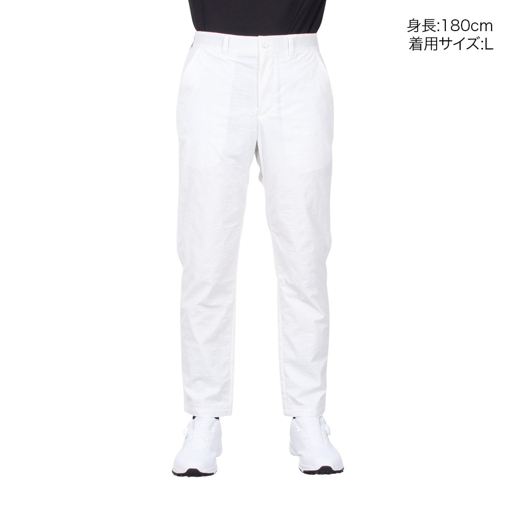 フィドラ（FIDRA）（メンズ）ゴルフウェア ストレッチ チェックロングパンツ FD5QTD23 WHT