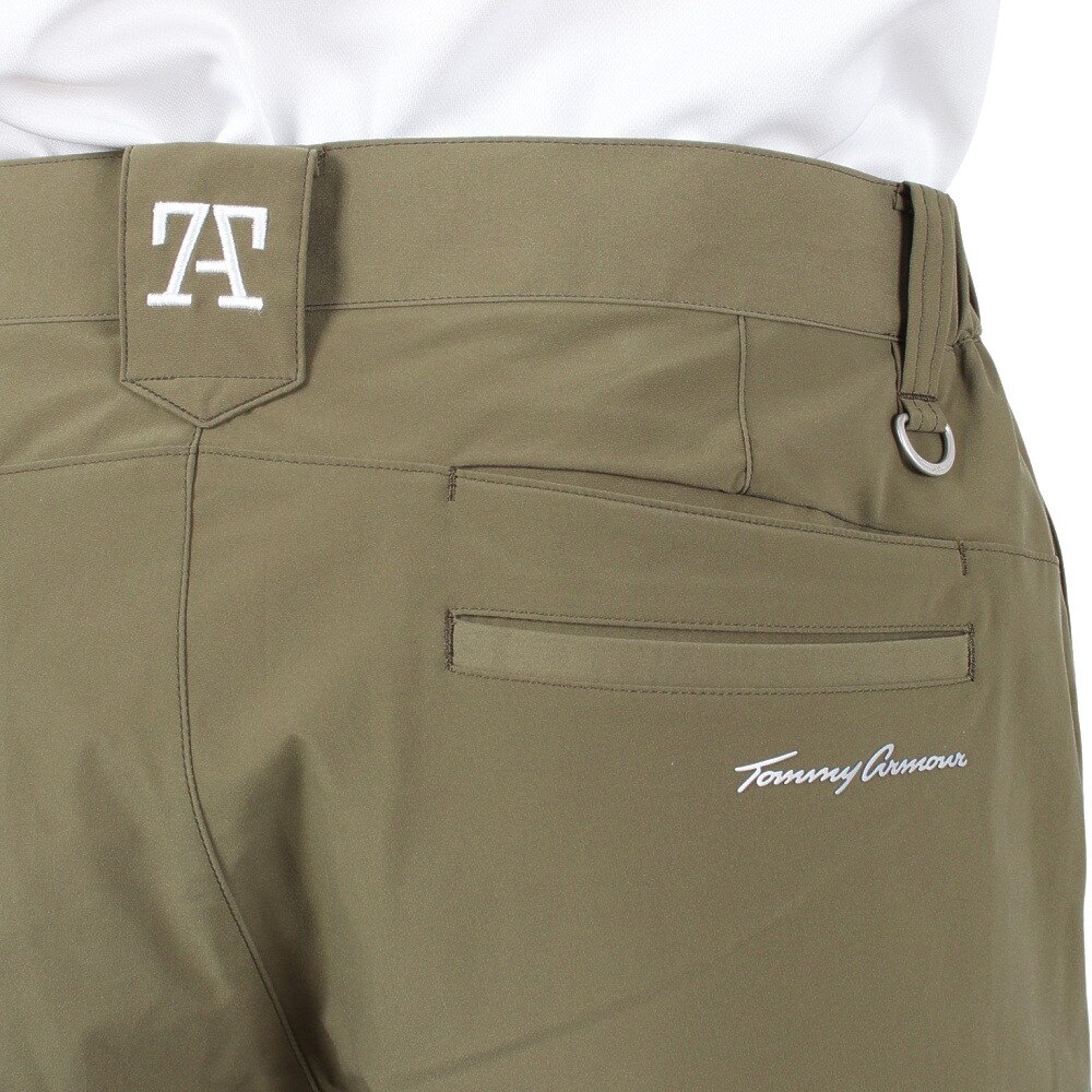 トミーアーマー（Tommy Armour）（メンズ）ゴルフウェア 撥水 テーパードパンツ ストレッチ コンフォート ショーツ  TATF22S022174 KHK ゴルフ用品はヴィクトリアゴルフ