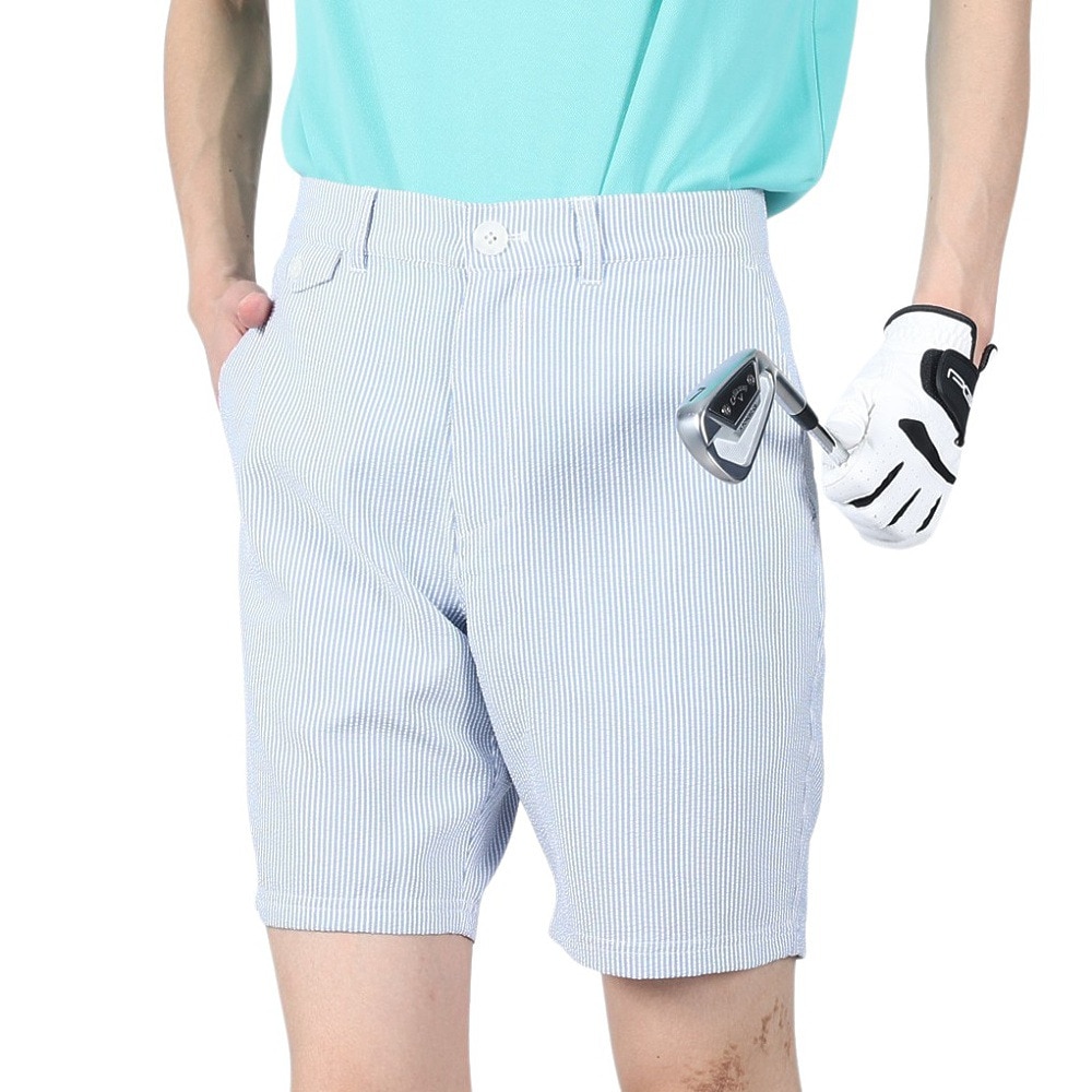 ハ レ ゴルフウェア 吸汗速乾 ドライ 快適プレー SEERSUCKER ショートパンツ ハーフパンツ MWS2200004-BLE ＬＬ 40 ゴルフ画像