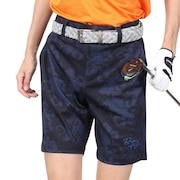 (メンズ)ゴルフウェア 吸汗 速乾 ハイテンションメッシュプリントショートパンツ 044-78442-098