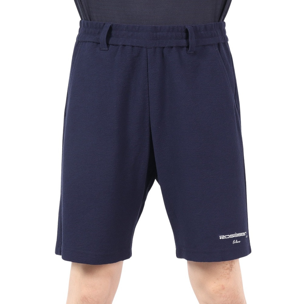 ROSASEN（メンズ）ゴルフウェア A-Line ドライタッチパイル風ショートパンツ ハーフパンツ 047-78442-098