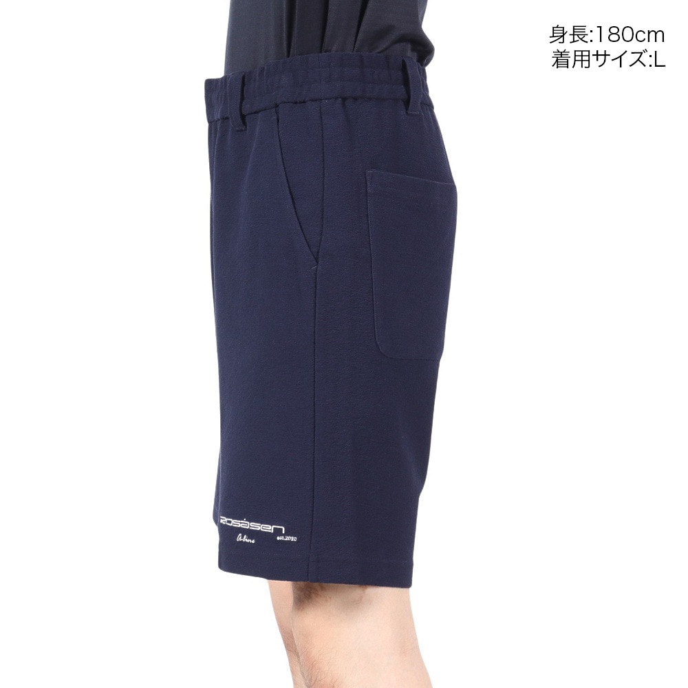 ROSASEN（メンズ）ゴルフウェア A-Line ドライタッチパイル風ショートパンツ ハーフパンツ 047-78442-098