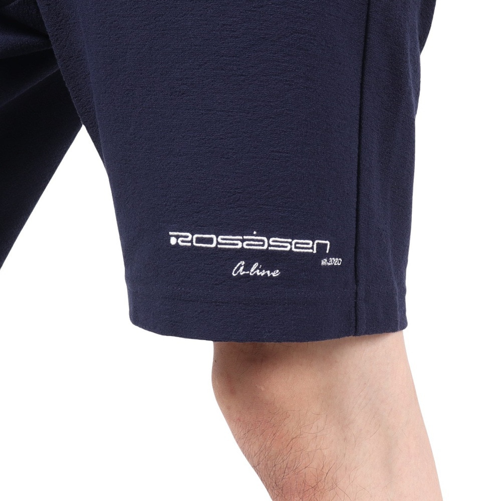 ROSASEN（メンズ）ゴルフウェア A-Line ドライタッチパイル風ショートパンツ ハーフパンツ 047-78442-098