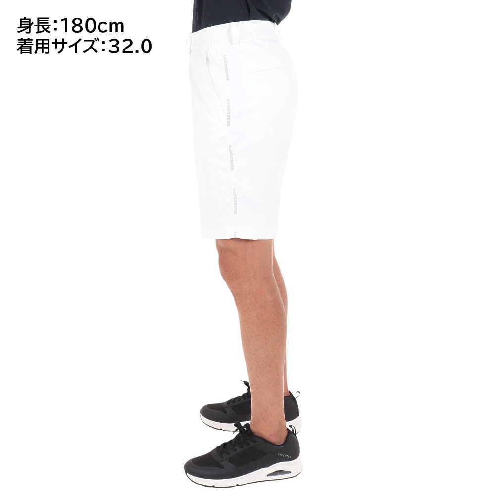 J.LINDEBERG（メンズ）ゴルフウェア 撥水 速乾 ショートパンツ Stuart Stripe サイドラインハーフパンツ 071-78541-004