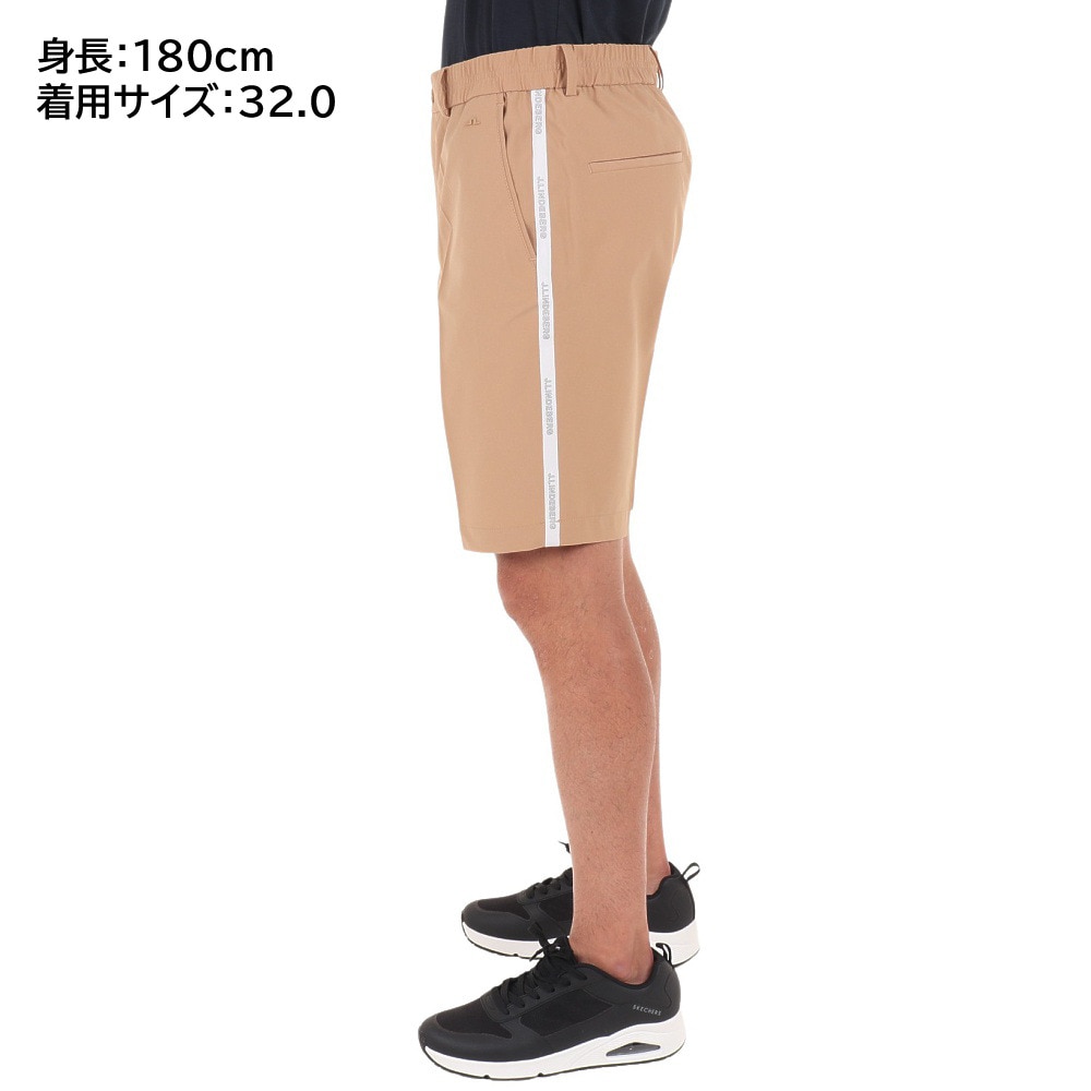J.LINDEBERG（メンズ）ゴルフウェア ショートパンツ Stuart Stripe サイドラインハーフパンツ 071-78541-042