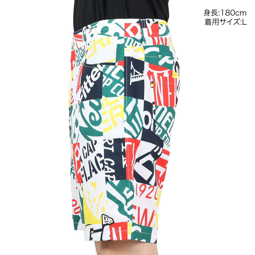 ニューエラ（NEW ERA）（メンズ、レディース）ゴルフウェア ショートパンツ ハーフパンツ オールオーバー 13682112