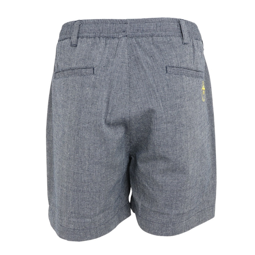 マルボンゴルフ（Malbon Glolf）（メンズ）ゴルフウェア Linen ショートパンツ M-7542-NVY