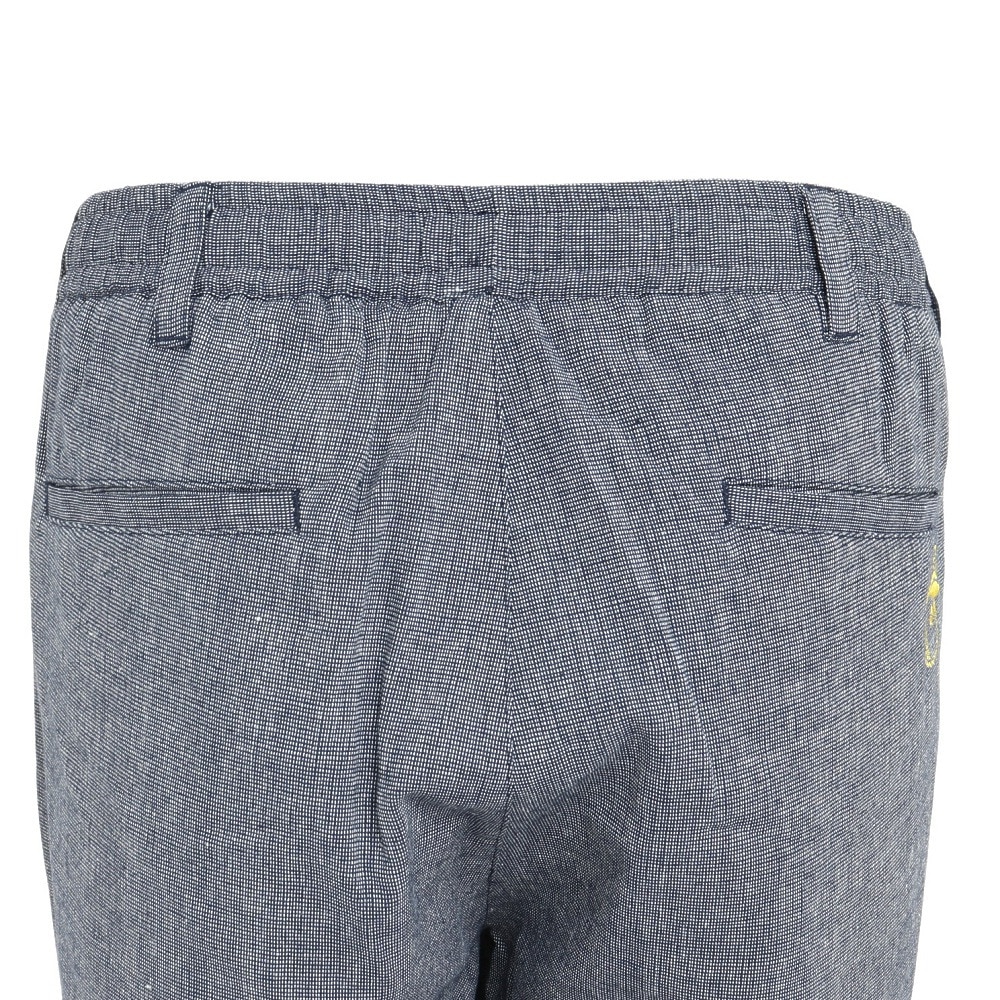 マルボンゴルフ（Malbon Glolf）（メンズ）ゴルフウェア Linen ショートパンツ M-7542-NVY