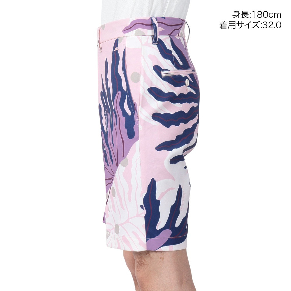 J.LINDEBERG（メンズ）ゴルフウェア Eloy プリント ハーフパンツ 071-71242-072