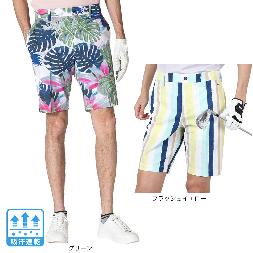 J.LINDEBERG（メンズ）ゴルフウェア 速乾 Tim Print ショーツ 071-71541-026