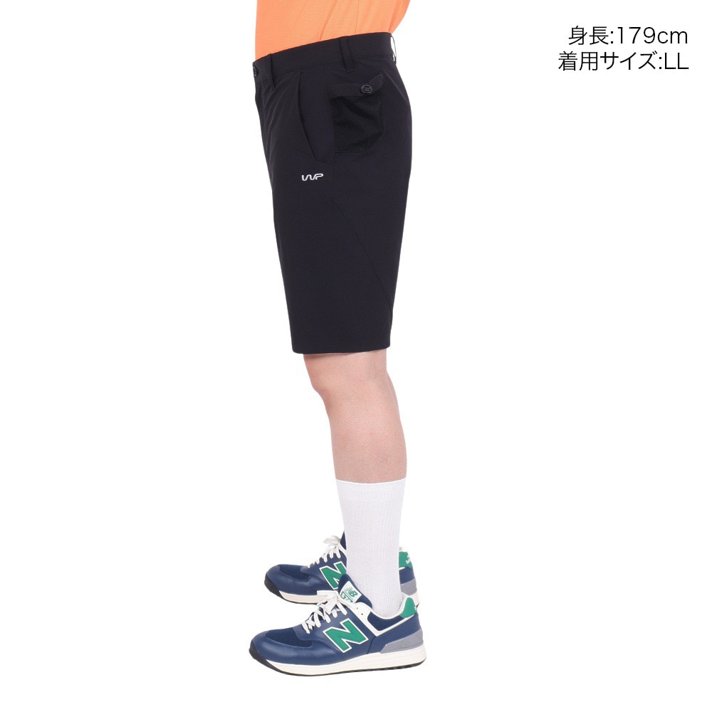 ザ・ワープ・バイ・エネーレ（The Warp By Ennerre）（メンズ）ゴルフウェア STRETCH CLOTH ショートパンツ WG5RTC12 BLK
