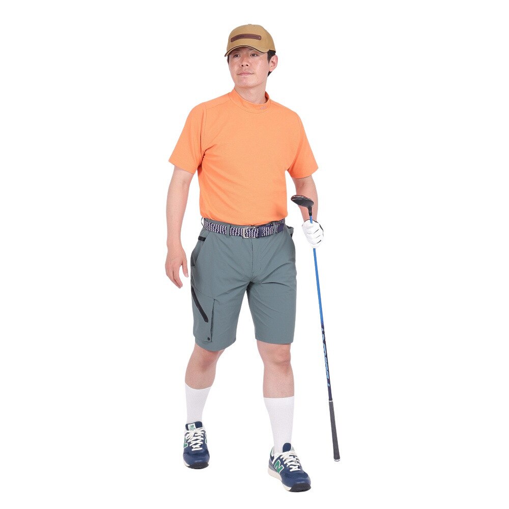 ザ・ワープ・バイ・エネーレ（The Warp By Ennerre）（メンズ）ゴルフウェア STRETCH CLOTH ショートパンツ WG5RTC12 KHK