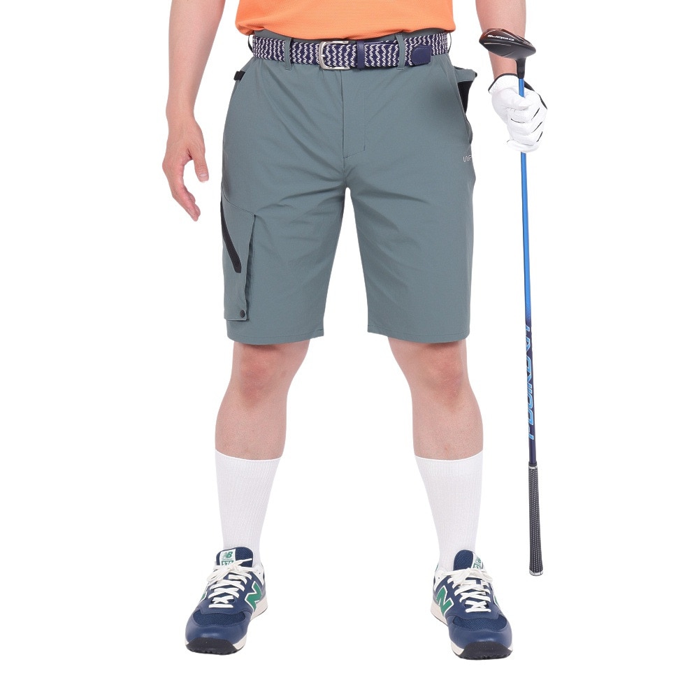 ザ・ワープ・バイ・エネーレ（The Warp By Ennerre）（メンズ）ゴルフウェア STRETCH CLOTH ショートパンツ WG5RTC12 KHK