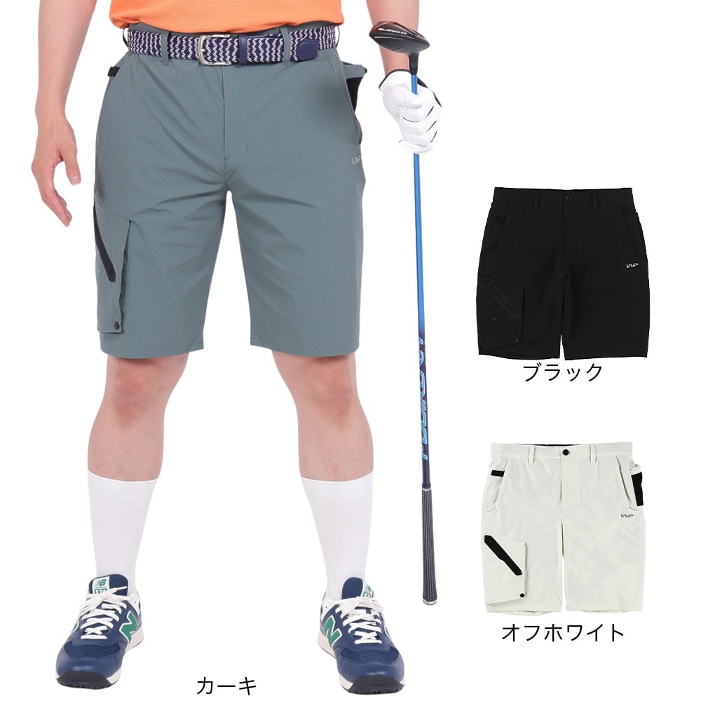 ザ・ワープ・バイ・エネーレ（The Warp By Ennerre）（メンズ）ゴルフウェア STRETCH CLOTH ショートパンツ WG5RTC12 BLK