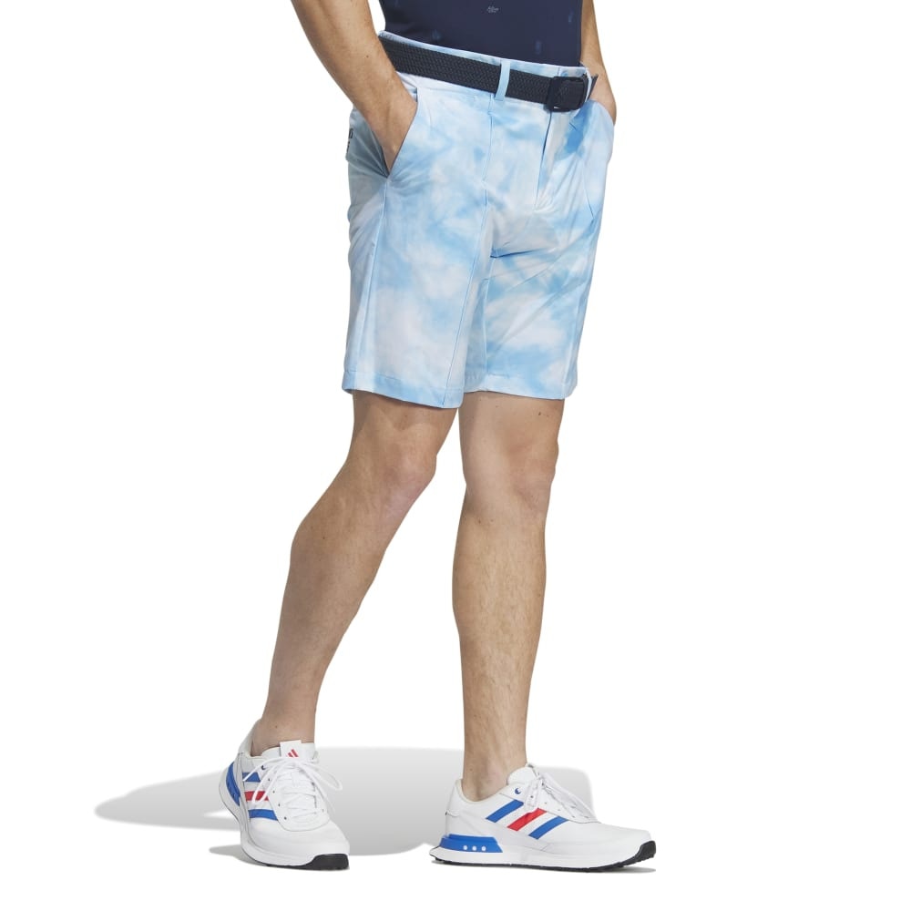 アディダス（adidas）（メンズ）ゴルフウェア ショートパンツ 吸汗速乾 PLAYGREEN タイダイプリント ストレッチショーツ IKK66-IN9032LBL
