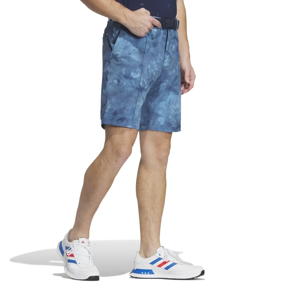 アディダス（adidas）（メンズ）ゴルフウェア ショートパンツ 吸汗速乾 PLAYGREEN タイダイプリント ストレッチショーツ IKK66-IN9951NVY