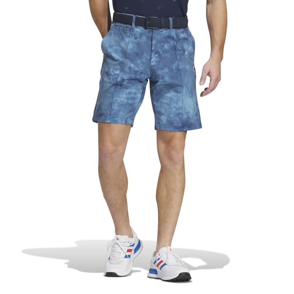 アディダス（adidas）（メンズ）ゴルフウェア ショートパンツ 吸汗速乾 PLAYGREEN タイダイプリント ストレッチショーツ IKK66-IN9951NVY