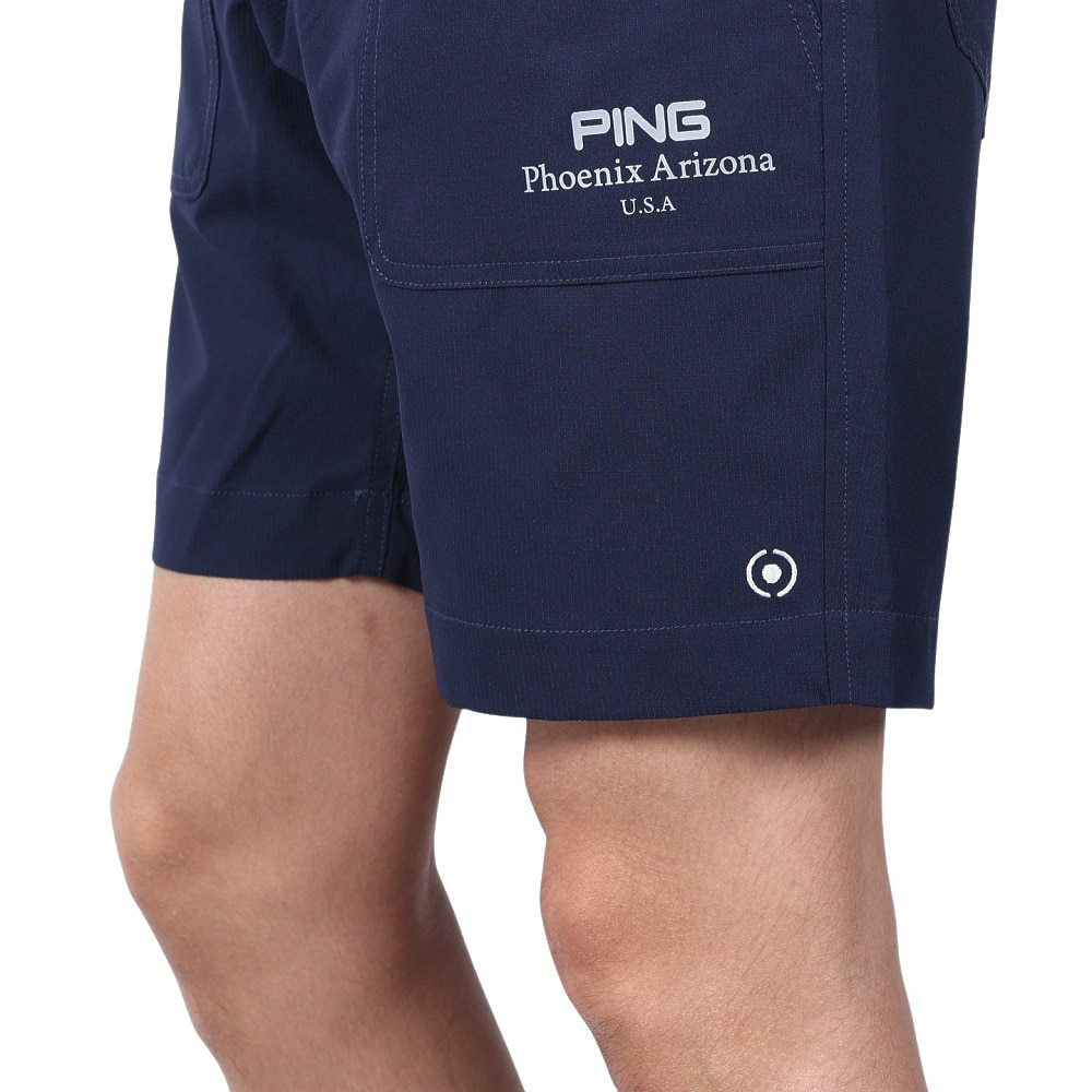 ピン（PING）（メンズ）ゴルフウェア 接触冷感 吸汗速乾 全方向ストレッチリップストップ ショートパンツ 621-4132305-120